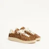 Sneakersy Royco z włosia cielęcego z nadrukiem Fauve Eclat i skóry nappa cielęcej Sneakersy Royco z włosia cielęcego z nadrukiem Fauve Eclat i skóry nappa cielęcej