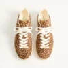 Sneakersy Royco z włosia cielęcego z nadrukiem Fauve Eclat i skóry nappa cielęcej Sneakersy Royco z włosia cielęcego z nadrukiem Fauve Eclat i skóry nappa cielęcej