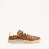 Sneakersy Royco z włosia cielęcego z nadrukiem Fauve Eclat i skóry nappa cielęcej Sneakersy Royco z włosia cielęcego z nadrukiem Fauve Eclat i skóry nappa cielęcej