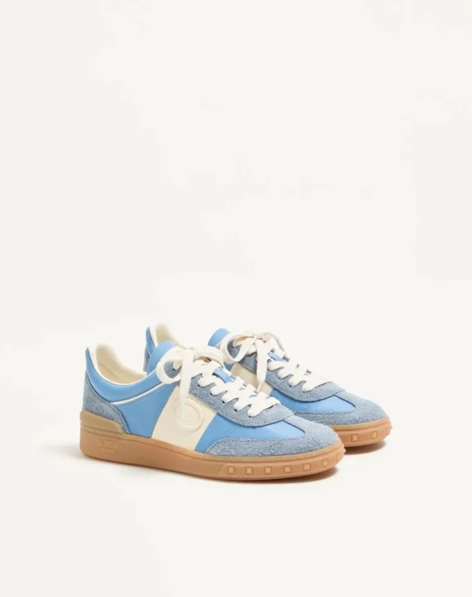 Sneakersy Upvillage z skóry dwoinowej z paskiem ze skóry cielęcej nappa Sneakersy Upvillage z skóry dwoinowej z paskiem ze skóry cielęcej nappa