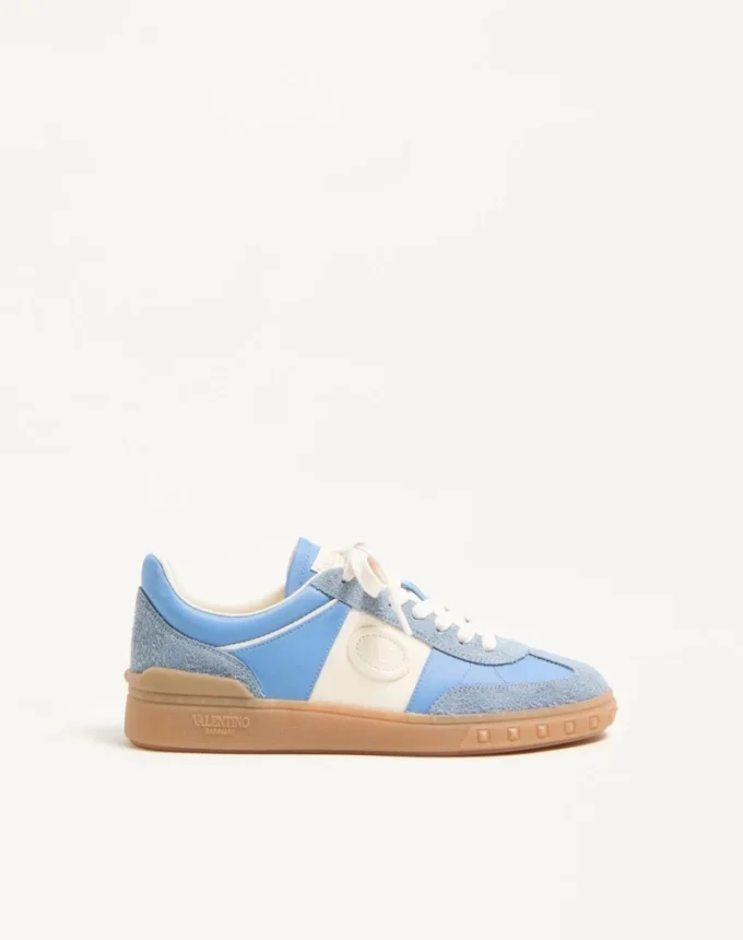Sneakersy Upvillage z skóry dwoinowej z paskiem ze skóry cielęcej nappa Sneakersy Upvillage z skóry dwoinowej z paskiem ze skóry cielęcej nappa