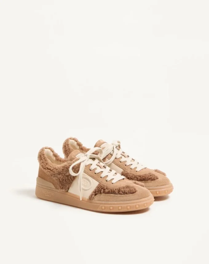 Sneakersy Upvillage z wełny i skóry crust Sneakersy Upvillage z wełny i skóry crust