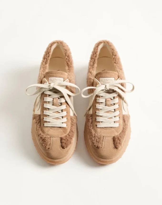 Sneakersy Upvillage z wełny i skóry crust Sneakersy Upvillage z wełny i skóry crust