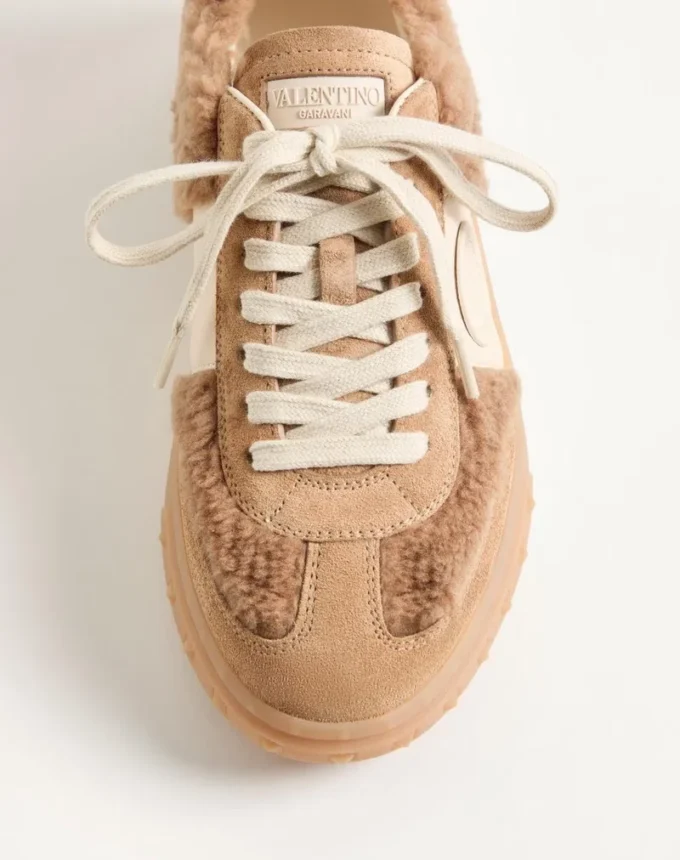 Sneakersy Upvillage z wełny i skóry crust Sneakersy Upvillage z wełny i skóry crust