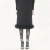 Spódnica Crepe Couture z piórami Spódnica Crepe Couture z piórami
