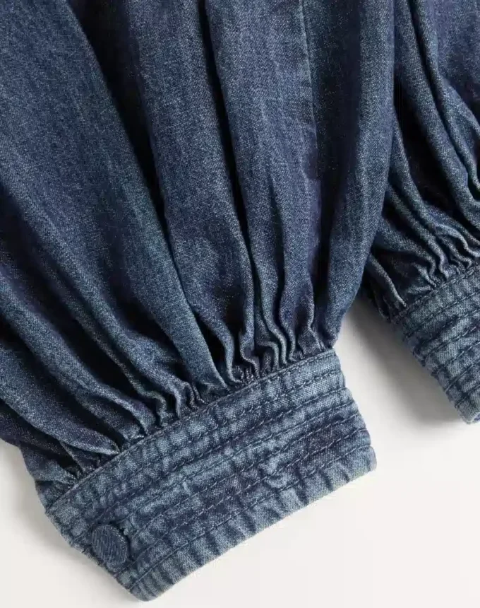 Spodnie z dżinsu chambray