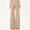 Spodnie z tkaniny natté z guzikami