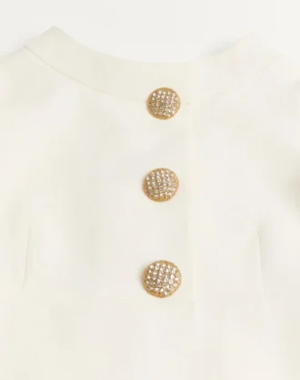 Sukienka midi z krepy couture