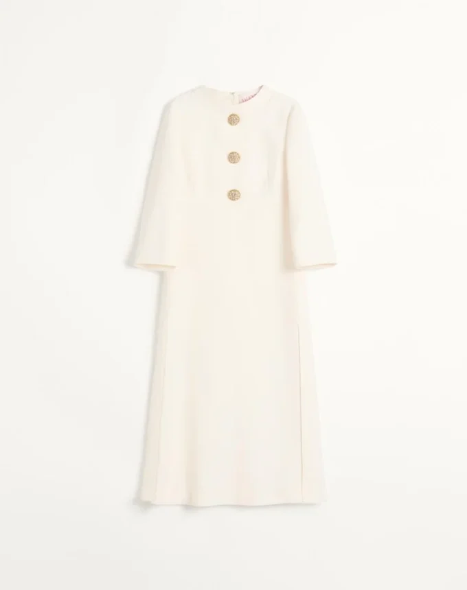 Sukienka midi z krepy couture Sukienka midi z krepy couture