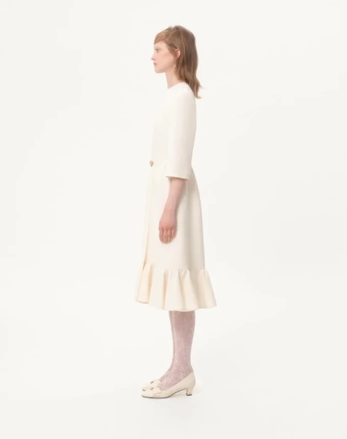 Sukienka midi z krepy couture Sukienka midi z krepy couture