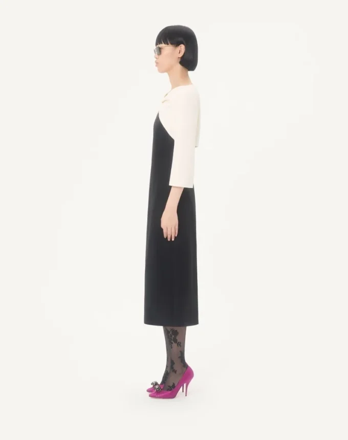 Sukienka midi z krepy couture Sukienka midi z krepy couture
