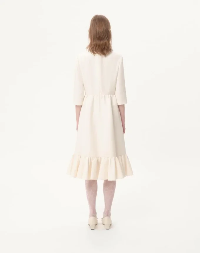 Sukienka midi z krepy couture Sukienka midi z krepy couture