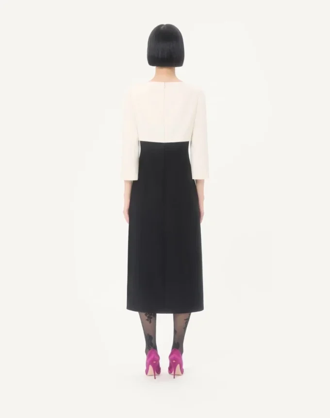 Sukienka midi z krepy couture Sukienka midi z krepy couture