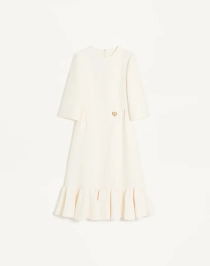 Sukienka midi z krepy couture Sukienka midi z krepy couture