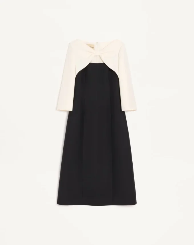 Sukienka midi z krepy couture Sukienka midi z krepy couture