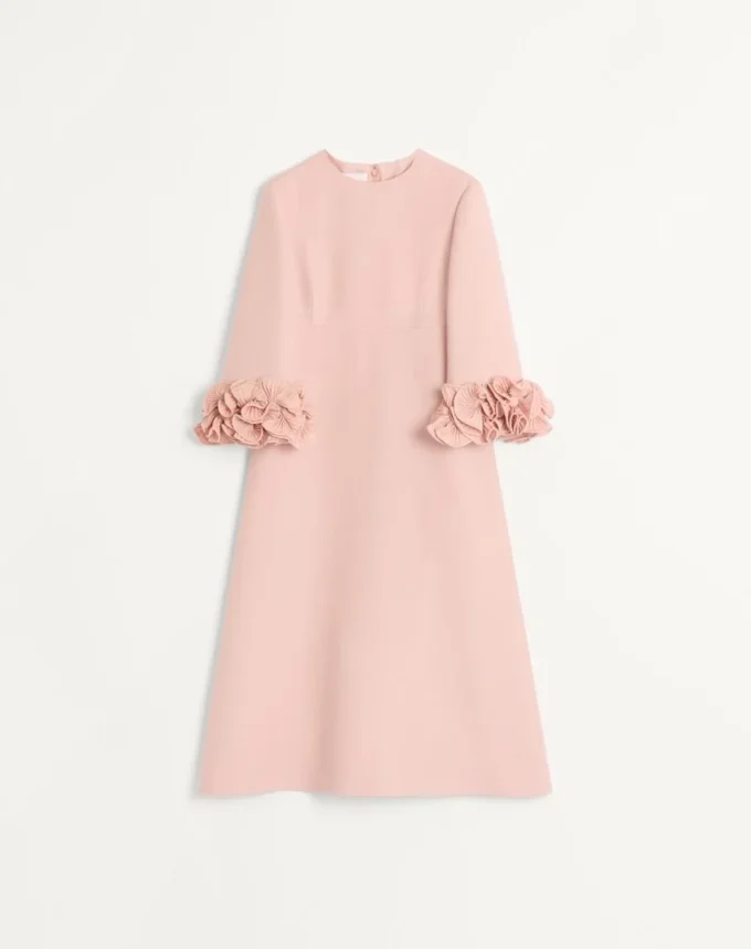 Sukienka midi z krepy couture Sukienka midi z krepy couture