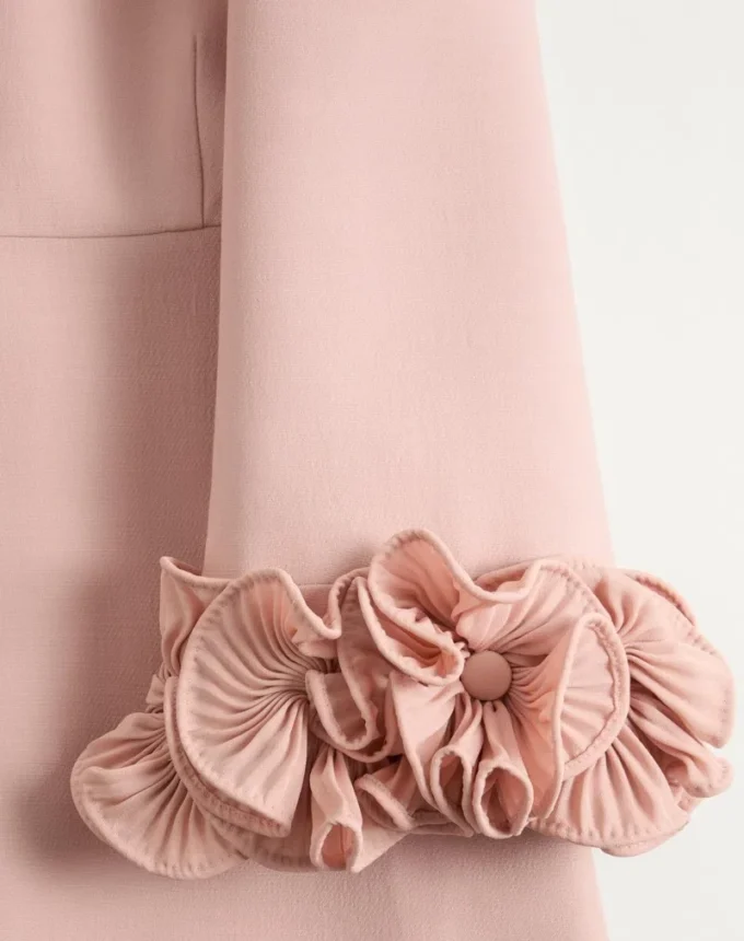 Sukienka midi z krepy couture Sukienka midi z krepy couture