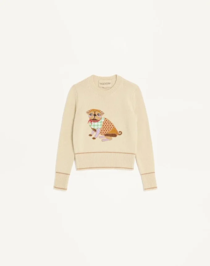 Sweter z haftem Le Chien De La Maison