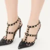 Szpilki Rockstud z paskami 100 mm