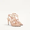 Szpilki Rockstud z paskami 100 mm