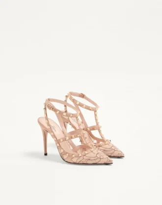 Szpilki Rockstud z paskami 100 mm