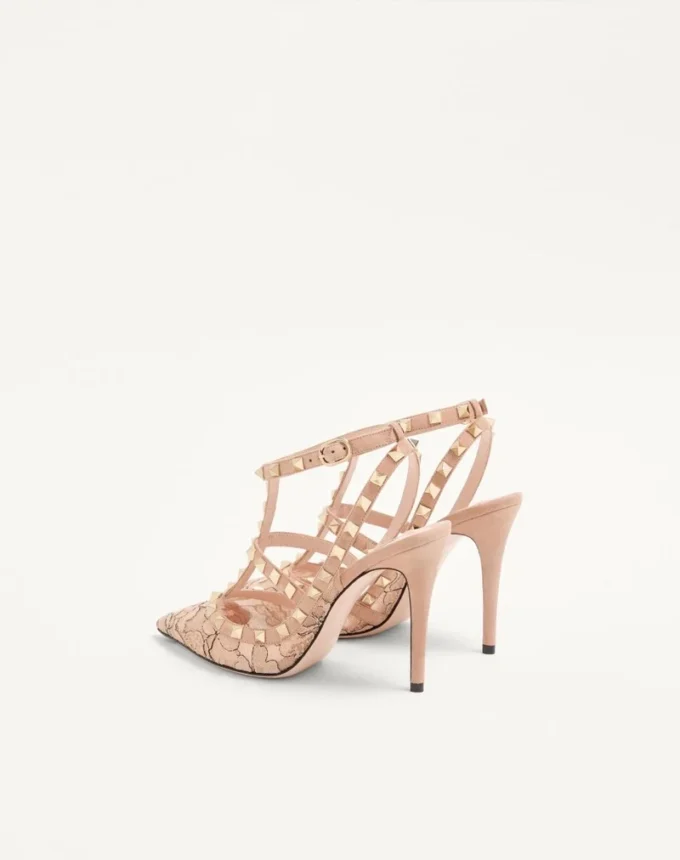 Szpilki Rockstud z paskami 100 mm