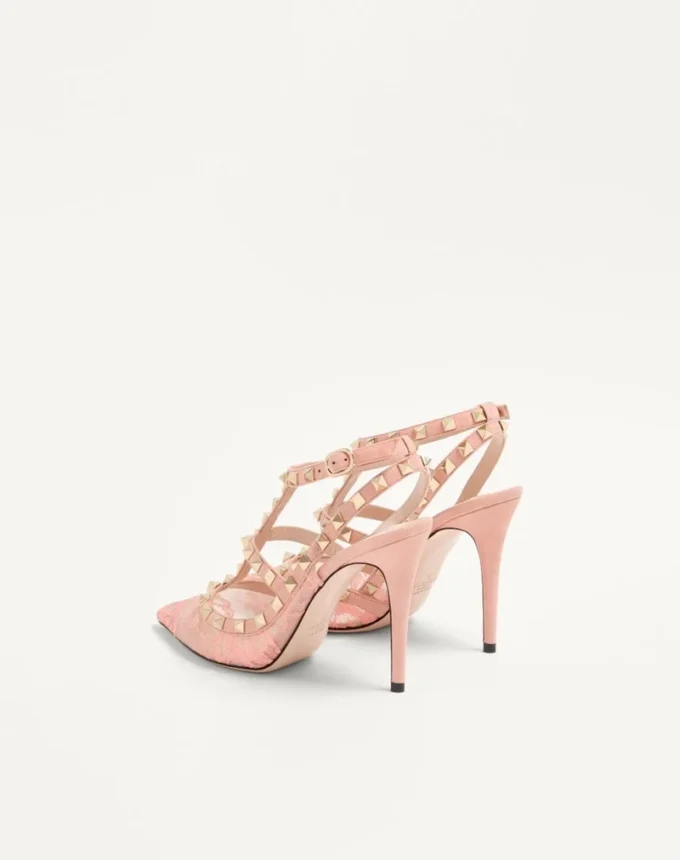Szpilki Rockstud z paskami 100 mm