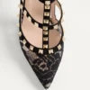 Szpilki Rockstud z paskami 100 mm