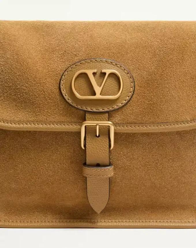 Torba na ramię Valentino Garavani Antibes z zamszu Torba na ramię Valentino Garavani Antibes z zamszu