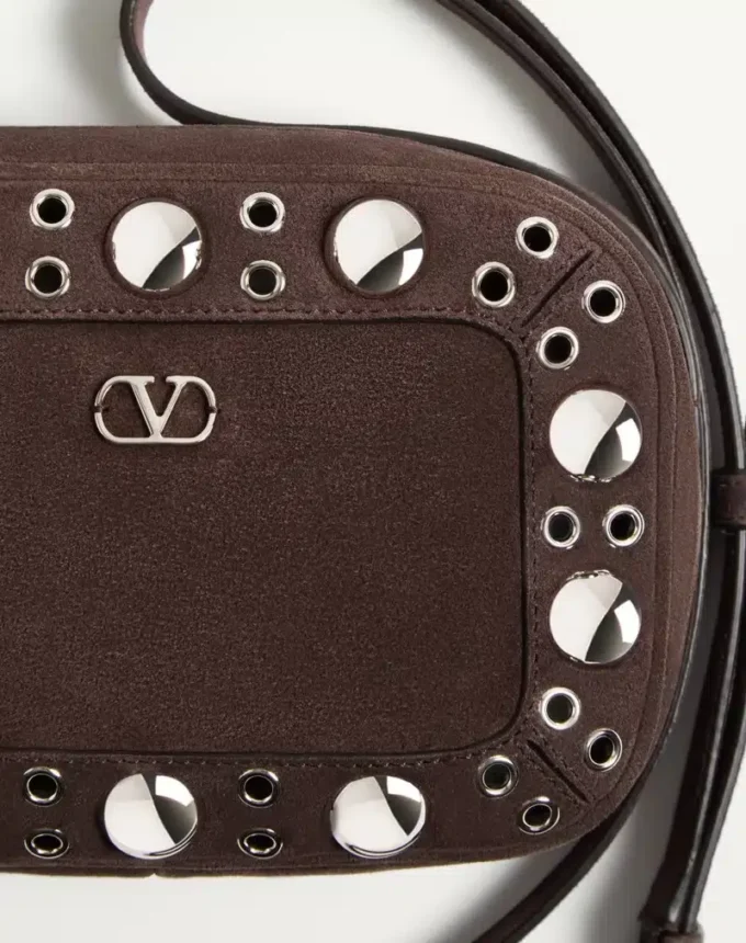 Torba na ramię Valentino Garavani Nellcôte z zamszu Torba na ramię Valentino Garavani Nellcôte z zamszu