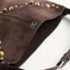 Torba na ramię Valentino Garavani Nellcôte z zamszu z frędzlami Torba na ramię Valentino Garavani Nellcôte z zamszu z frędzlami