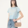 Torba na ramię Valentino Garavani Rockstud Spike z laminowanej skóry nappa Torba na ramię Valentino Garavani Rockstud Spike z laminowanej skóry nappa