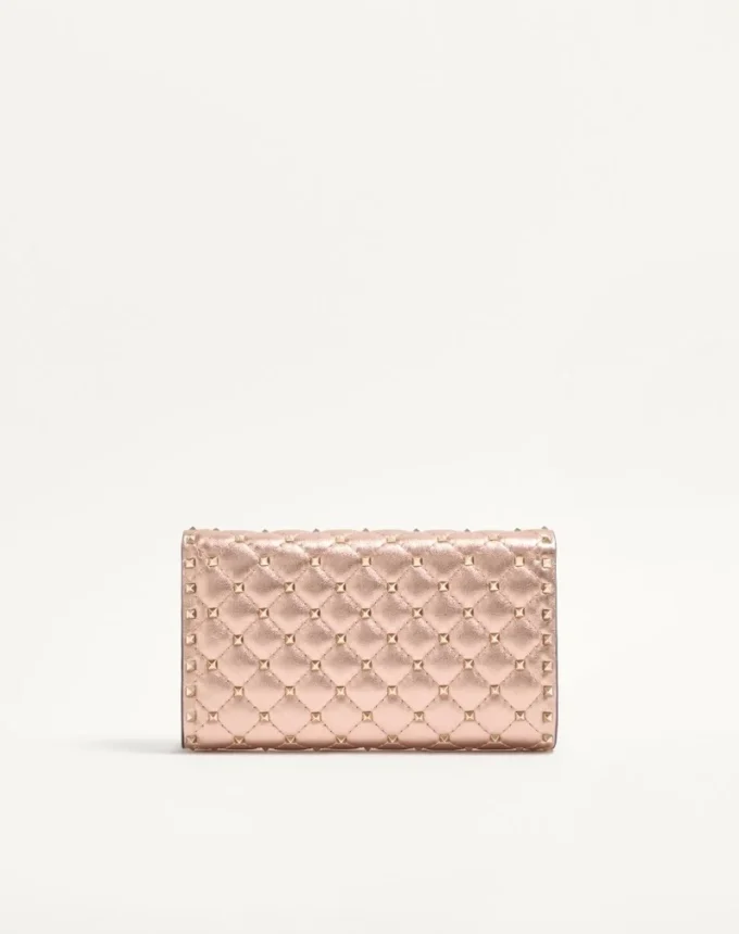 Torba na ramię Valentino Garavani Rockstud Spike z laminowanej skóry nappa Torba na ramię Valentino Garavani Rockstud Spike z laminowanej skóry nappa