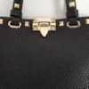 Torba na zakupy Rockstud Mini z ziarnistej skóry cielęcej