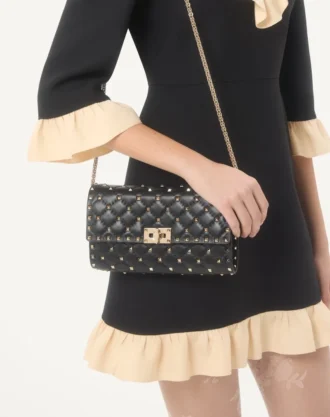 Torebka crossbody Rockstud Spike z nappa