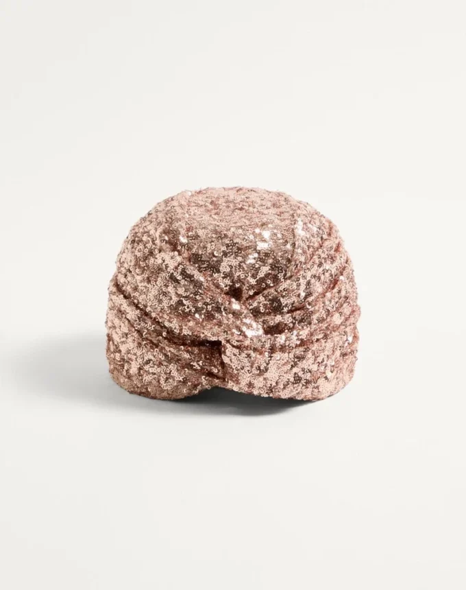 Turban z cekinami