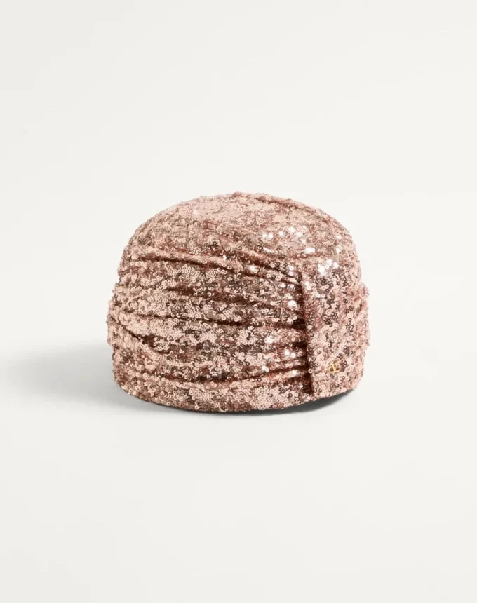 Turban z cekinami