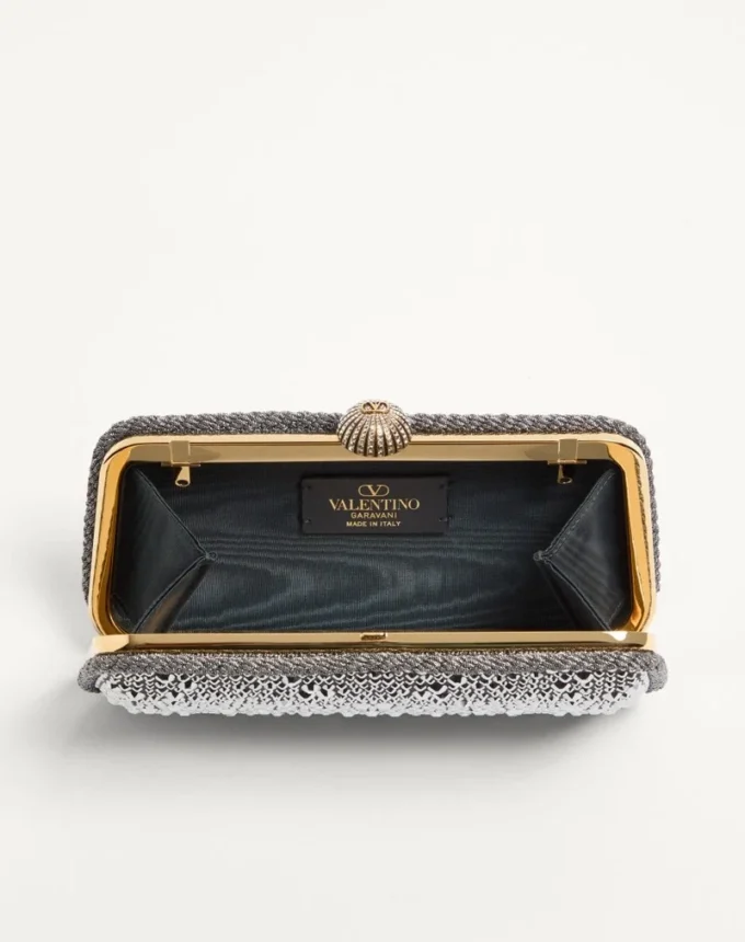 Valentino Garavani Carry Secrets Minaudiere z kryształkami Valentino Garavani Carry Secrets Minaudiere z kryształkami