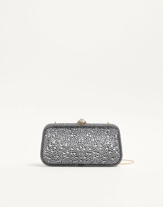 Valentino Garavani Carry Secrets Minaudiere z kryształkami Valentino Garavani Carry Secrets Minaudiere z kryształkami