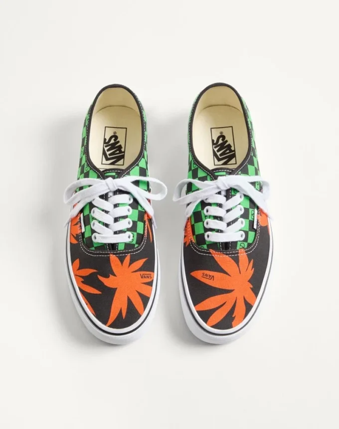 Valentino Garavani i Vans niskie trampki z nadrukiem VLogo Checkerboard i Tropical Leaves