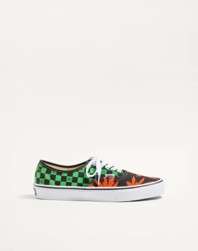 Valentino Garavani i Vans niskie trampki z nadrukiem VLogo Checkerboard i Tropical Leaves