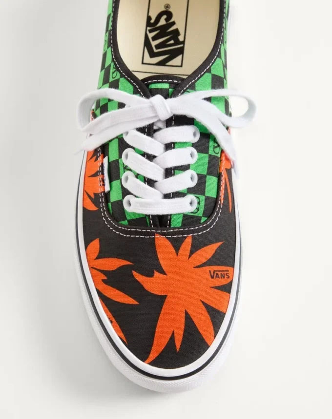 Valentino Garavani i Vans niskie trampki z nadrukiem VLogo Checkerboard i Tropical Leaves