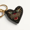 VG Coeur De Chat zawieszka do torebki z breloczkiem z nappa, koralikami i kryształami VG Coeur De Chat zawieszka do torebki z breloczkiem z nappa, koralikami i kryształami