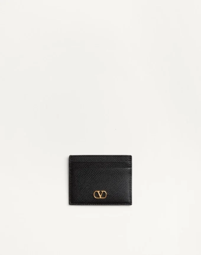 VLogo Signature Grainy Calfskin Card Holder VLogo Signature Grainy Calfskin Card Holder