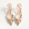 VLogo Signature Slingback Décolleté z haftem Rhombelle 80 mm VLogo Signature Slingback Décolleté z haftem Rhombelle 80 mm