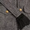 Wełniana kurtka safari Valentino Boutonné z paskiem Wełniana kurtka safari Valentino Boutonné z paskiem