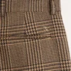 Wełniane spodnie Valentino w kratę Glen Plaid z podwiniętymi nogawkami Wełniane spodnie Valentino w kratę Glen Plaid z podwiniętymi nogawkami