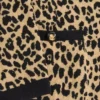 Wełniany kardigan Valentino z żakardowym wzorem Fauve Eclat Animal Print Wełniany kardigan Valentino z żakardowym wzorem Fauve Eclat Animal Print