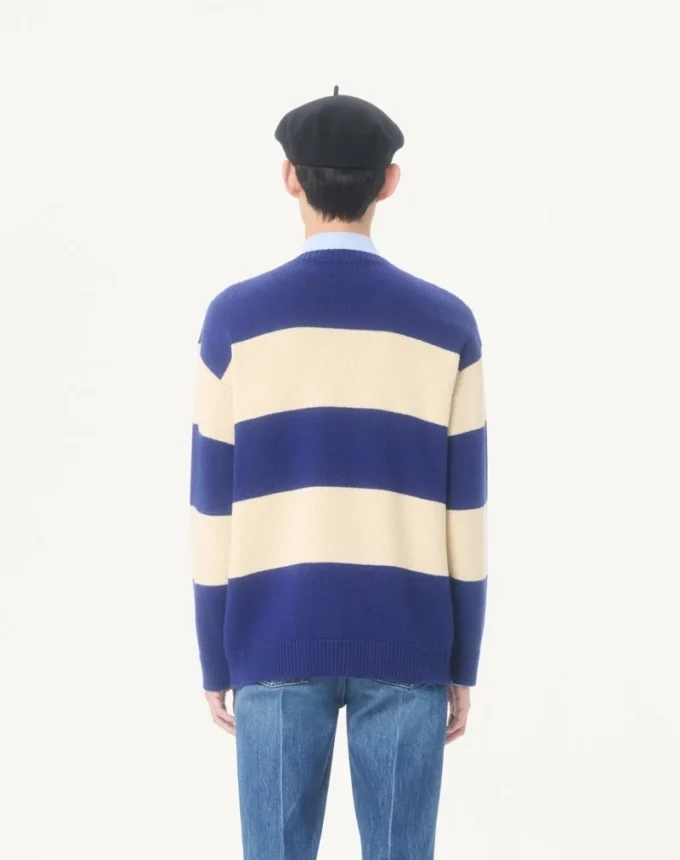 Wełniany sweter Valentino z żakardowym wzorem pantery Wełniany sweter Valentino z żakardowym wzorem pantery