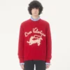 Wełniany sweter Valentino z haftem Chez Valentino i panterą Wełniany sweter Valentino z haftem Chez Valentino i panterą